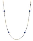 Inc International Concepts Gold-tone Blue Bead Long Necklace, Only At Macy's
