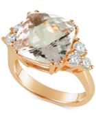 Morganite (7 Ct. T.w.) And Diamond (1/2 Ct. T.w.) Ring In 14k Rose Gold