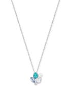 Swarovski Silver-tone Multi-crystal Pendant Necklace