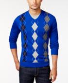 Club Room Big And Tall Argyle Sweater, Only At Macy's
