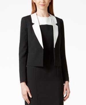 Kasper Colorblocked-lapel Blazer
