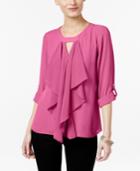 Thalia Sodi Ruffle-front Blouse, Only At Macy's
