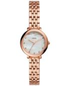 Fossil Women's Jacqueline Rose Gold-tone Stainless Steel Bracelet Watch 26mm Es4031