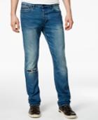 Calvin Klein Jeans Men's Slim-fit Stretch Vintage Mechanic Ripped Jeans