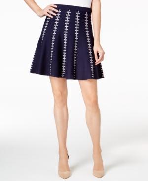 Olivia & Grace Jacquard Flared Skirt, Created For Macy's