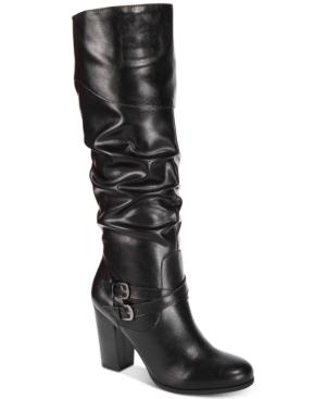Style & Co Sophiie Ruched Dress Boots, Created For Macy's Women's Shoes