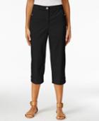 Karen Scott Twill Cropped Capri Pants, Only At Macy's