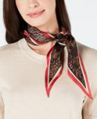 Vince Camuto Leopard-party Silk Kite Scarf