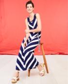 Style & Co Petite Chevron Striped Maxi Dress, Created For Macy's