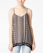 American Rag Printed Tassel-trim Tank, Only At Macy's