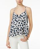 Bar Iii Tiered Animal-print Top, Only At Macy's