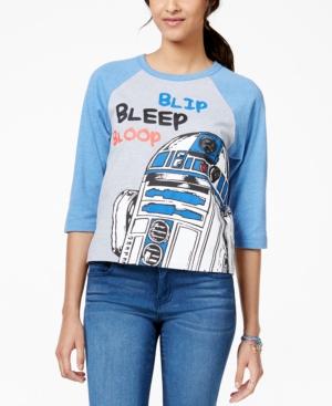 Juniors' Star Wars Artoo Graphic Baseball T-shirt From Mighty Fine