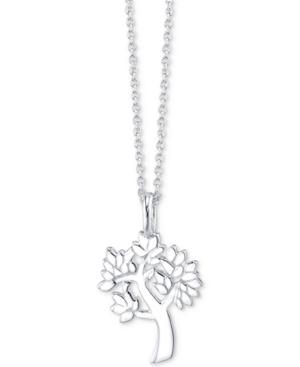 Unwritten Tree Pendant Necklace In Sterling Silver, 16 + 2 Extender