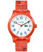 Lacoste Kid's 12.12 Orange Silicone Strap Watch 32mm