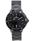 Lucky Brand Men's Dillon Black Stainless Steel Bracelet Watch 42mm