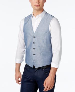 Inc International Concepts Men's Neal Lightweight Chambray Vest, Only At Macy's