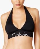 Calvin Klein Logo Halter Bikini Top Women's Swimsuit