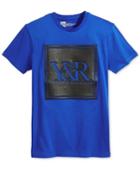 Young & Reckless Men's Trademark Perforated Pieced Embroidered-logo T-shirt