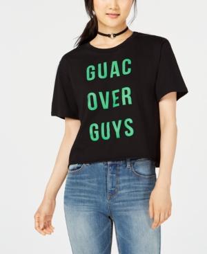 Rebellious One Juniors' Guac Over Guys Crop Graphic T-shirt
