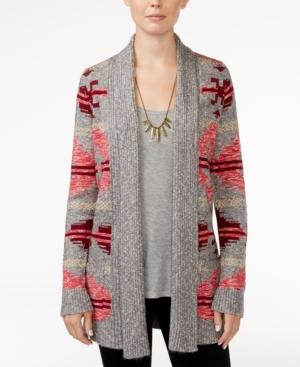 Lucky Brand Intarsia Open-front Cardigan