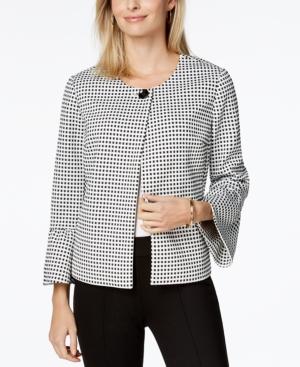 Charter Club Printed Bell-sleeve Jacket, Created For Macy's