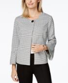 Charter Club Printed Bell-sleeve Jacket, Created For Macy's