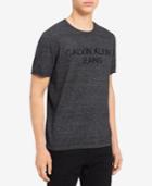 Calvin Klein Jeans Men's Marled Embroidered-logo T-shirt