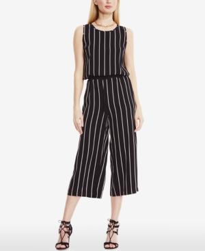 Vince Camuto Striped Cropped Wide-leg Jumpsuit