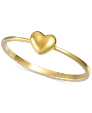 Polished Heart Ring In 10k Gold