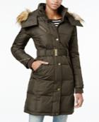 Rachel Rachel Roy Hooded Faux-fur Trim Quilted Puffer Coat