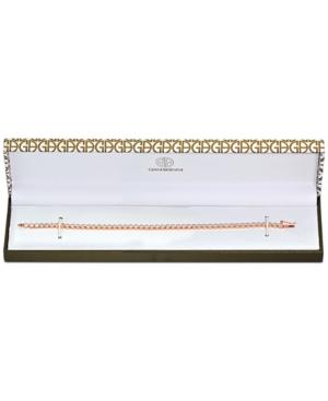 Giani Bernini Cubic Zirconia Bezel-set Tennis Bracelet In 18k Rose Gold-plated Sterling Silver, Only At Macy's