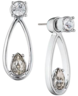 Givenchy Crystal Teardrop Front And Back Earrings