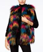 Inc International Concepts Multicolor Faux Fur Vest, Created For Macy's