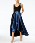 Xscape High-low Taffeta Gown