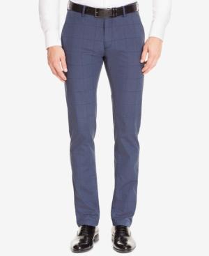 Boss Men's Slim-fit Windowpane Stretch Pants