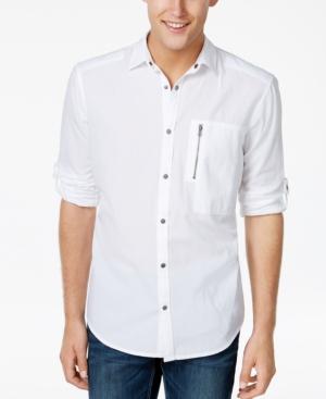 Inc International Concepts Men's Textured Ripstop Shirt, Only At Macy's
