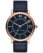 Marc By Marc Jacobs Women's Roxy Navy Leather Strap Watch 36mm Mj1534