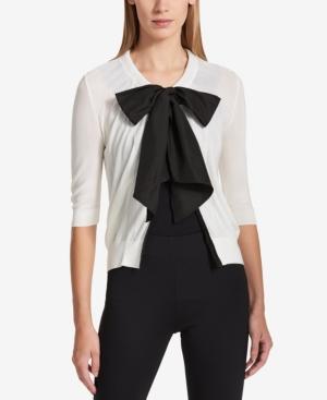 Dkny Tie-neck Cardigan