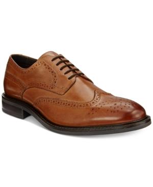 Alfani Men's Geoff Leather Wingtip Derbys, Created For Macy's Men's Shoes