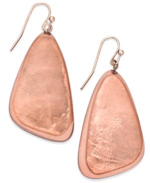 Inc International Concepts Gold-tone Taupe Drop Earrings, Only At Macy's