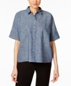 Eileen Fisher Hemp-organic Cotton Chambray Shirt