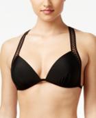 Hula Honey Active Impact Mesh-trim Push-up Bikini Top Women's Swimsuit