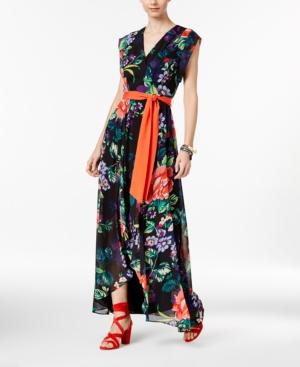 Inc International Concepts Printed High-low Maxi Dress, Only At Macy's