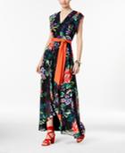 Inc International Concepts Printed High-low Maxi Dress, Only At Macy's