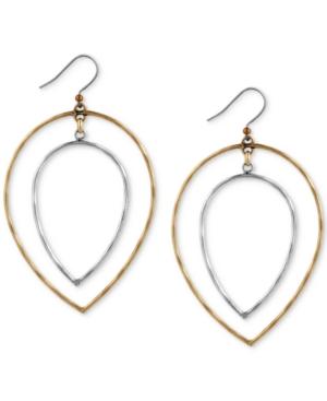 Lucky Brand Two-tone Orbital Wire Drop Earrings