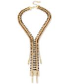 Kenneth Cole New York Gold-tone Stone And Bead Y-neck Necklace