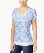 Tommy Hilfiger Paisley-print Scoop-neck Top