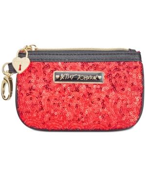 Betsey Johnson Boxed Sequin Zip Coin Purse, A Macy's Exclusive Style
