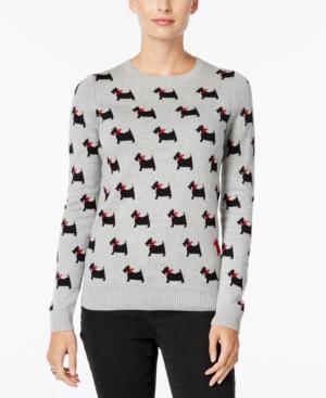Charter Club Petite Scotty-dog Sweater, Only At Macy's