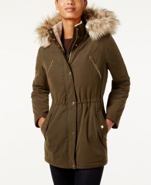 Nautica Faux-fur-trim Hooded Parka